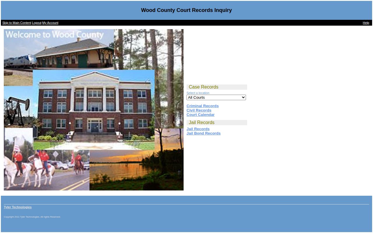 Bell County Odyssey official court records access page